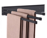 Asciugamani da bagno a 3 braccia - 41 cm - Asciugamani da bagno per la doccia - Asciugamani da bagno - Rotativo - Appeso - In acciaio inossidabile