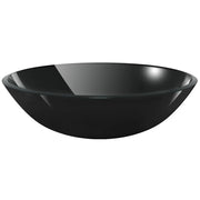 Lavandino in Vetro Temperato 42 cm Nero CFW2334822