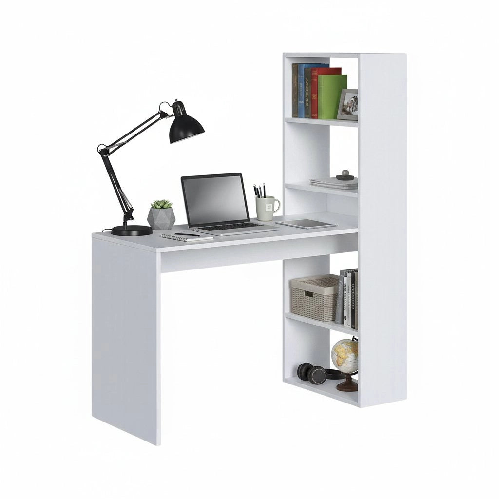 Ali, Scrivania Modulabile, 120x53x144h cm Bianco