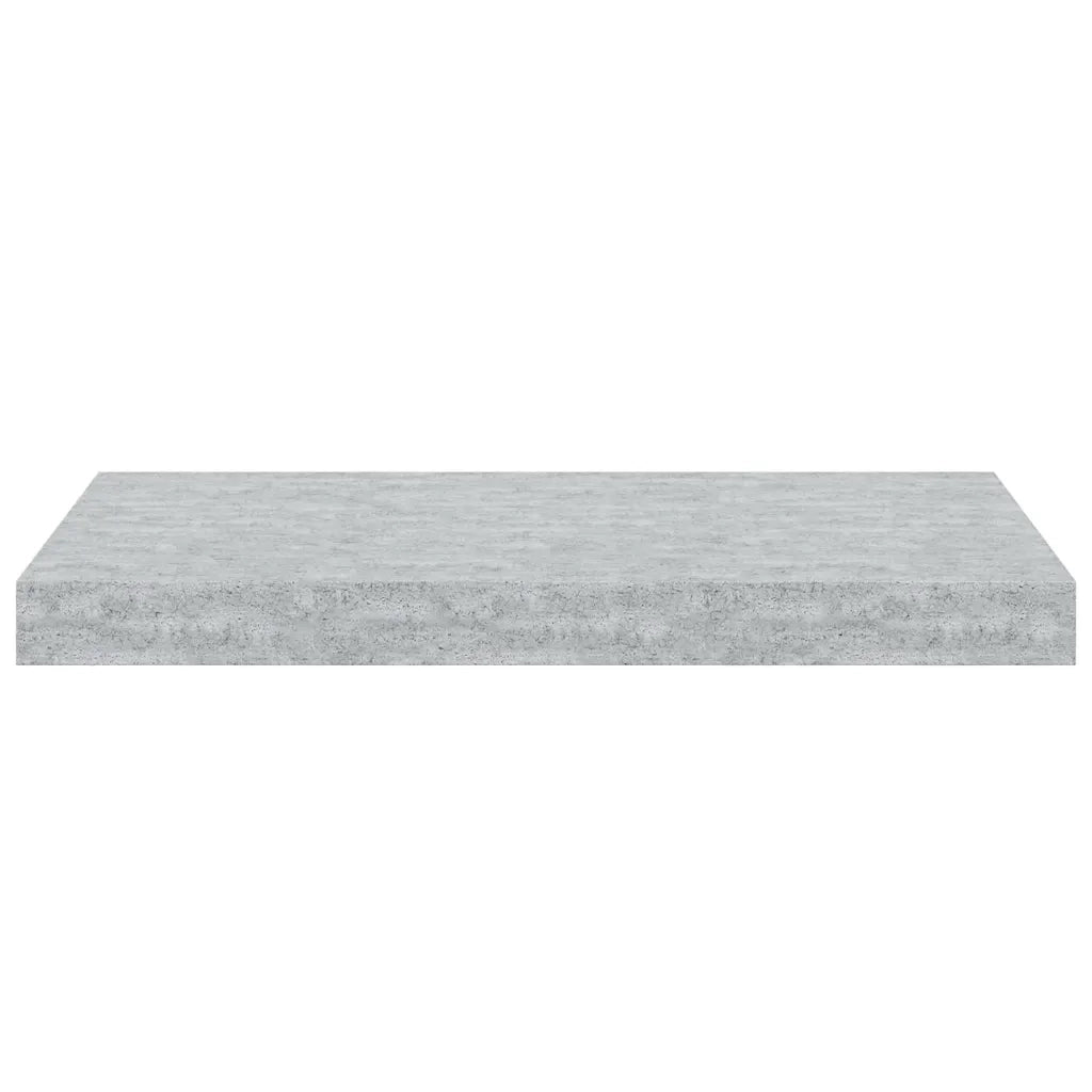 Scaffali a Parete 2 pz Grigio Cemento 50x23x3,8 cm in MDF 326595