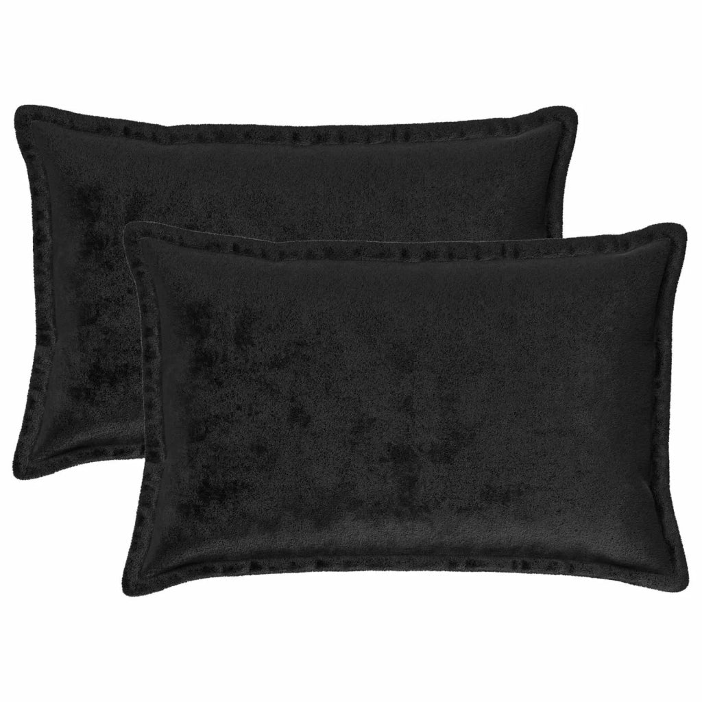 Federa 2 pcs HOUTEN Nero 40 x 60 cm Flanella 917676