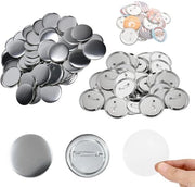 Set di accessori per badge 100 pezzi - Kit di badge - Ospite per badge - Film trasparente - Regalo DIY - Materiale eco-sostenibile