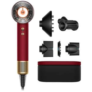 Dyson asciugacapelli supersonic nural hair dryer 1600w red velvet/gold - 5025155133064