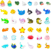 Set di miniatura di animali marini in plastica per acquario e giardino - 38 pezzi.