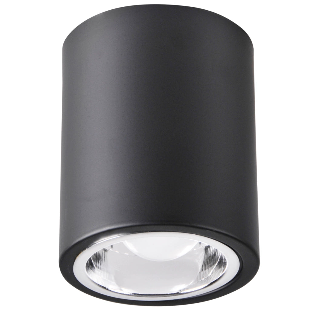 Faretto da soffitto tondo nero metallo E27 Polux Jupiter