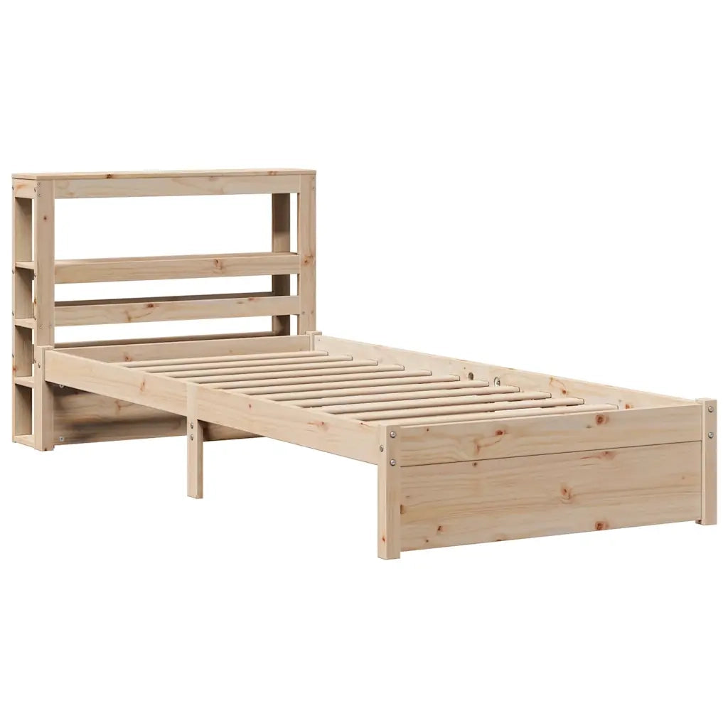 Giroletto con Testiera 75x190 cm in Legno Massello di Pino