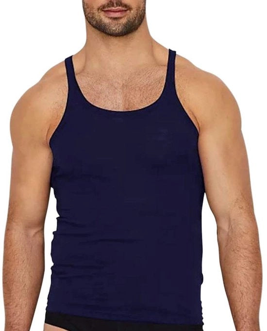 T-shirt base per uomini - maglietta senza maniche, cotone