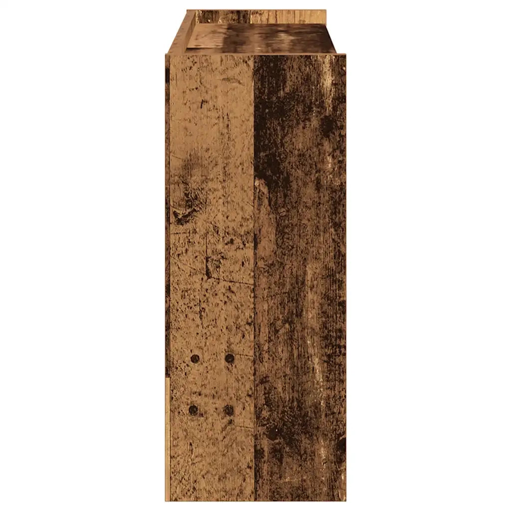 vidaXL Scarpiera Legno Antico 80x25x62 cm in Legno Multistrato