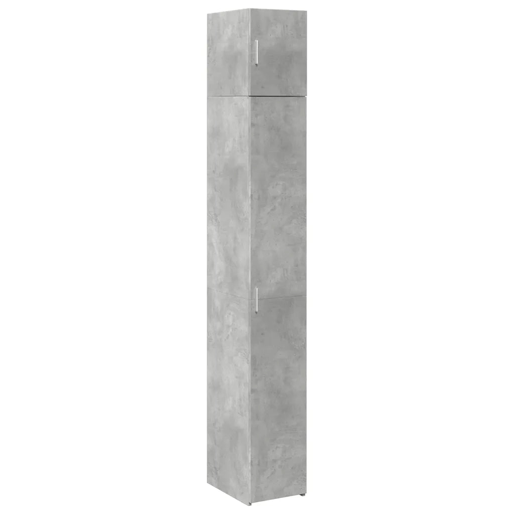 Mobile Sottile Grigio Cemento 30x42,5x225 cm in Truciolato