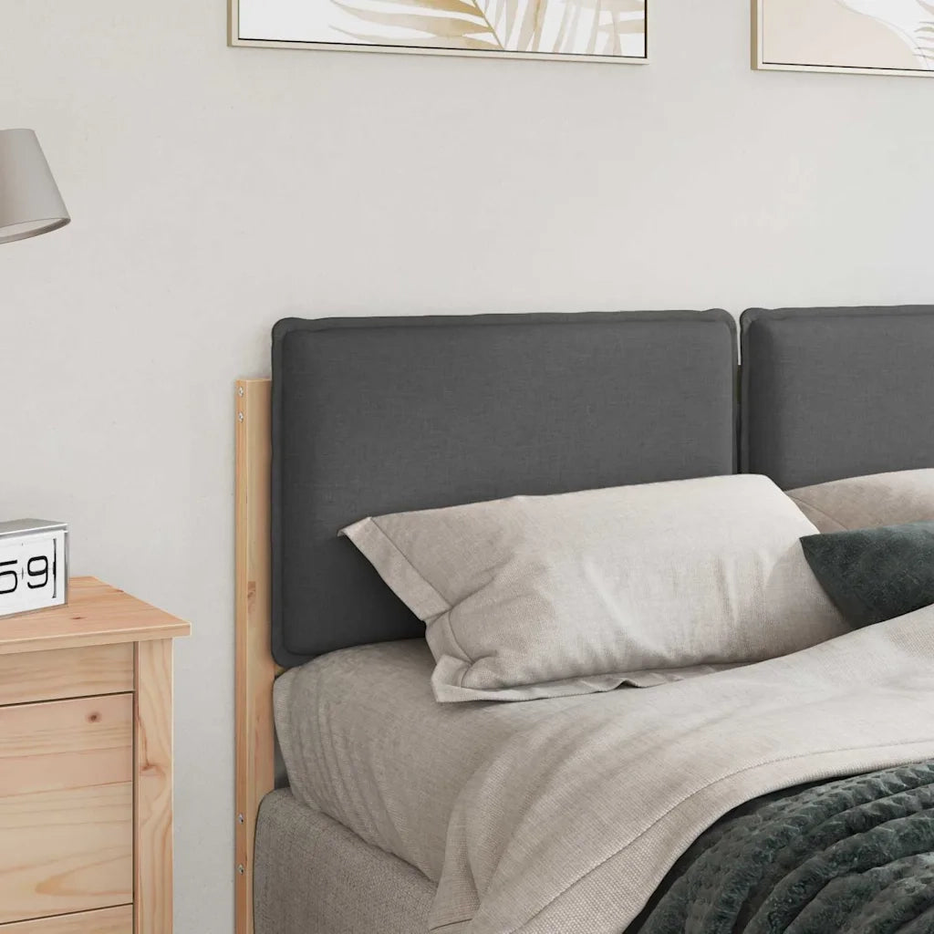 Testiera imbottita-Testiera con Cuscini-Testata Grigio Naturale e Chiaro 150 cm