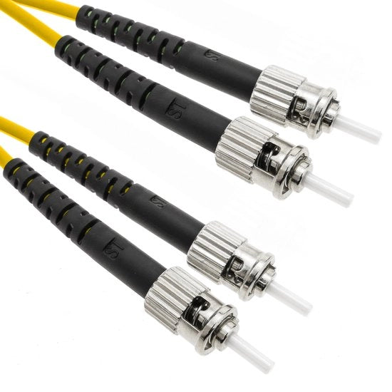 Cavo a fibra ottica ST / PC a ST / PC single mode duplex 9/125 di 100m OS2