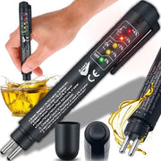 Sistema di Test della Fluidità dei Freni con Display a 5 LED per Auto - Rilevamento del Carburante DOT3 DOT4 DOT5 Nero