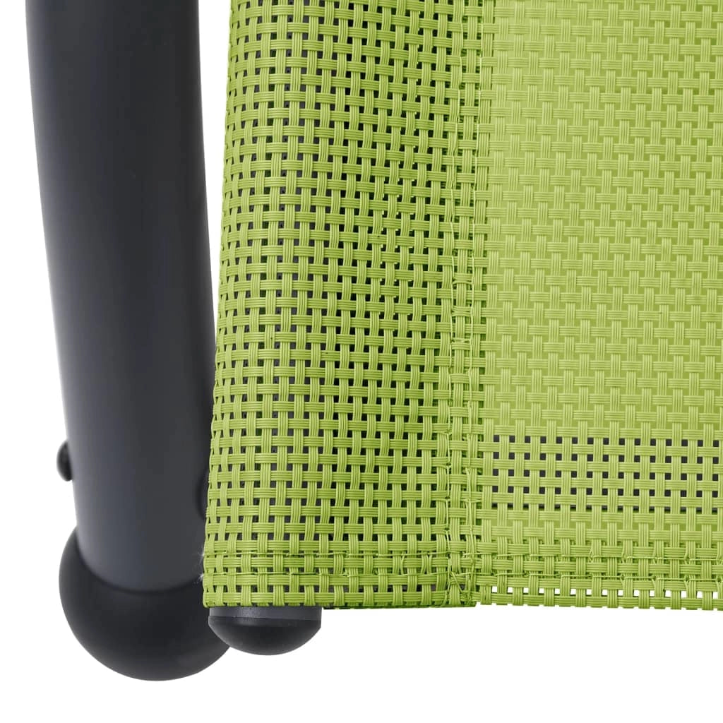 Lettino prendisole sedia a sdraio lettino prendisole letto da giardino mobili da giardino mobili da esterno doppi con baldacchino in textilene verde 02_0012726