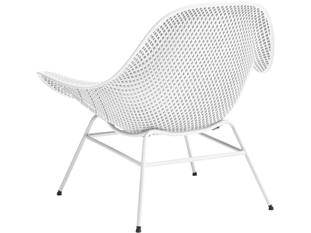 Set di 2 poltrone da giardino "Soléna" con tavolino - Bianco