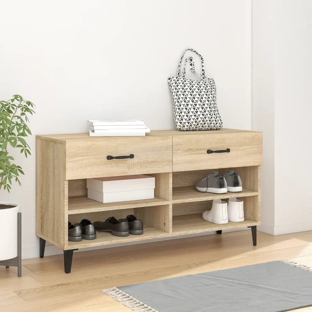 Scarpiera | Mobile per scarpe Rovere Sonoma 102x35x55 cm in Legno Multistrato