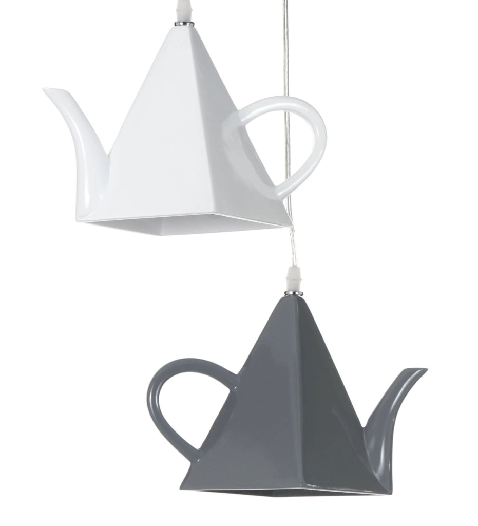 Lampadario in resina nero, bianco e grigio cm.13x13 H18