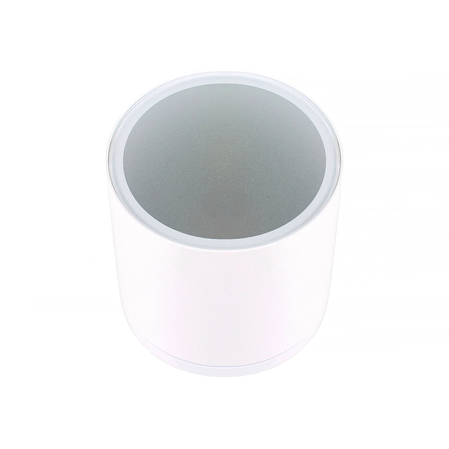 FARETTO PLAFONIERA DA SOFFITTO PER ESTERNO CILINDRICO IN ALLUMINIO BIANCO CON ATTACCO GU10 - DESIGN ED EFFICIENZA