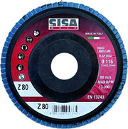 Sisa Mole DISCO LAMELLARE ALLO ZIRCONIO Ø mm. 115 - foro 22  grana 40 25.00 pz