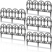 Recinzione in plastica - bordo - cancelli decorativi - 30 cm alto - nero 15 pezzi
