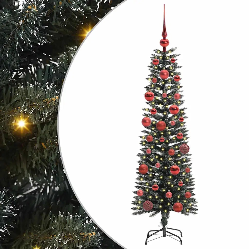 Albero di Natale | Decorazioni natalizie artificiale con 150 LED Verde 150 cm