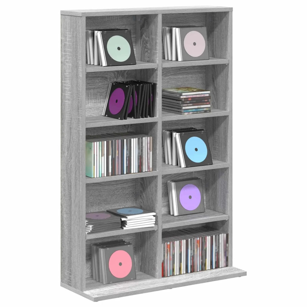 Mobile per CD Sonoma grigio 65 x 23,5 x 97,5 cm 8012684
