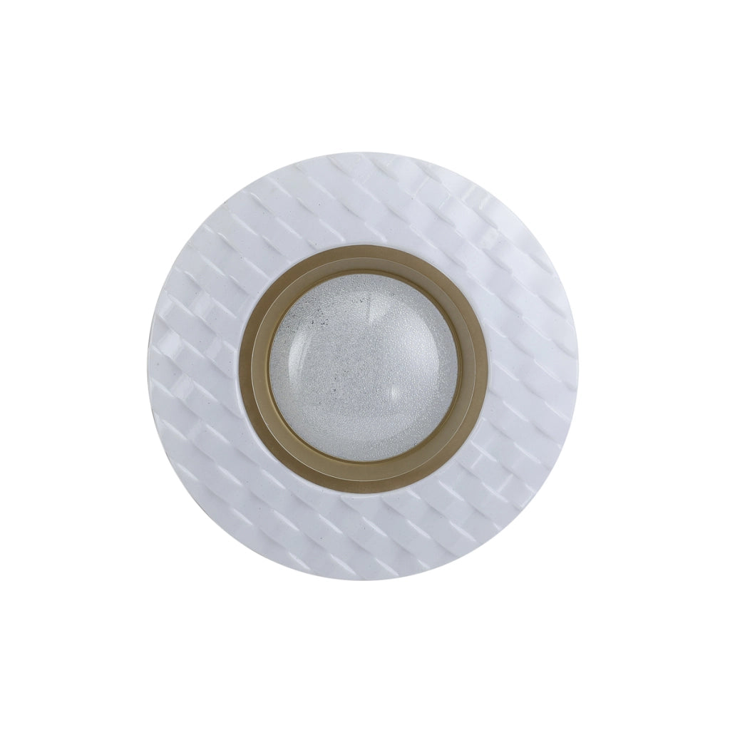 Plafoniera LED Italux BUMI bianco oro tonda 27cm 12W 4000K
