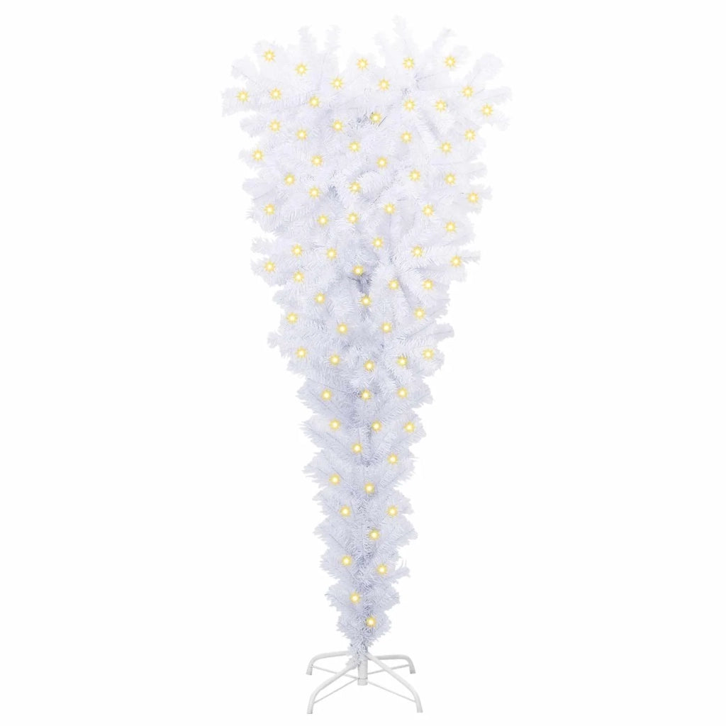 Albero di Natale artificiale Bianco 120 cm PVC e Acciaio