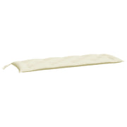 Cuscino per Panca | Cuscini per sedie Bianco Crema 150x50x7 cm in Tessuto Oxford