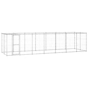 Gabbia per Cani da Esterno in Acciaio Zincato con Tetto 16,94 mÂ² cod mxl 55312