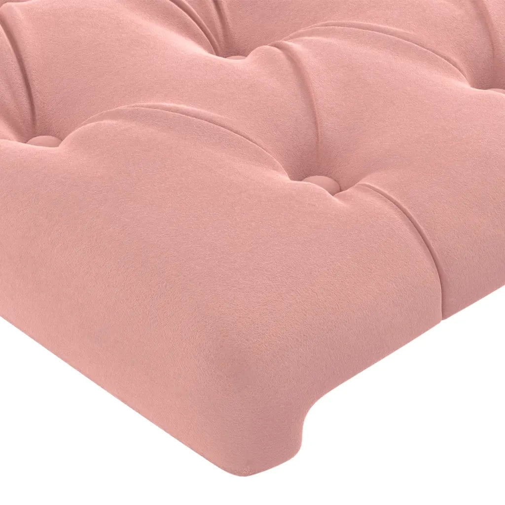Testiera 2 pz Rosa 80x7x78/88 cm in Velluto