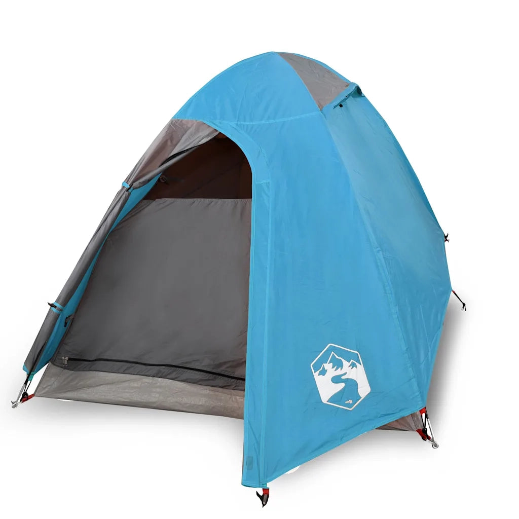 Tenda da Campeggio a Cupola per 2 Persone-Tenda per Escursionismo Blu Impermeabile 833427