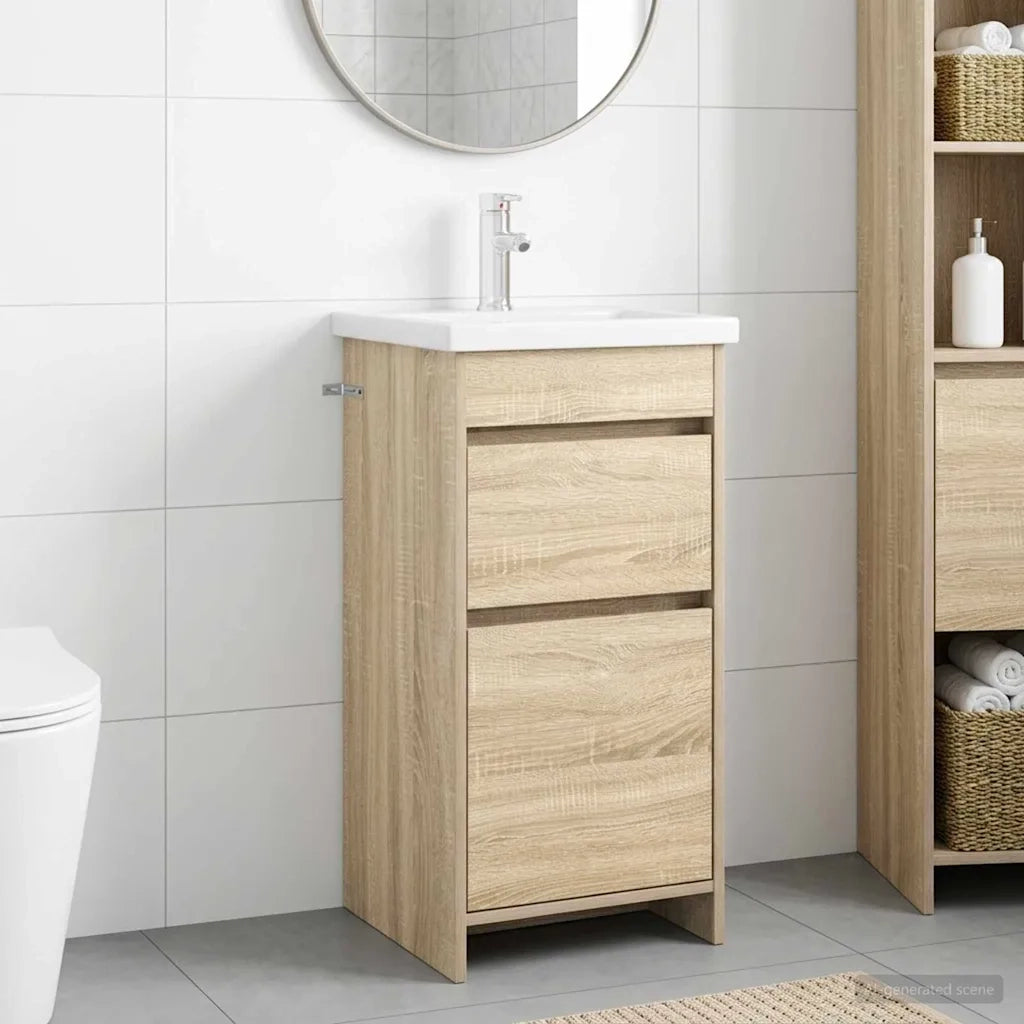 Mobile da bagno con lavabo Rovere Sonoma 42 x 40 x 84,5 cm 890722