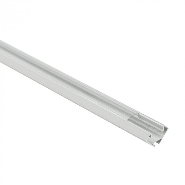 Profilo LED R02 angolare bianco diffusore trasparente 2m