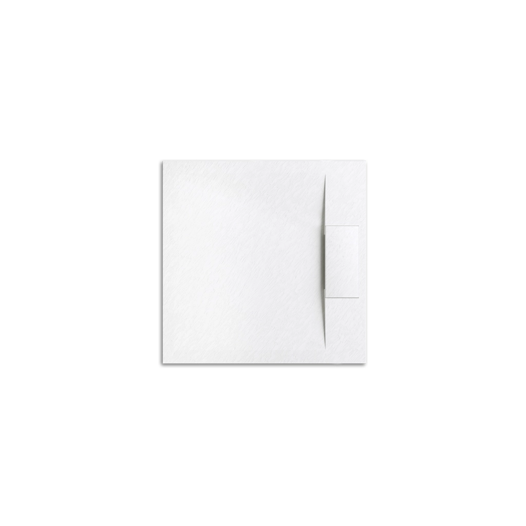 Piatto doccia 80x80 effetto pietra colore bianco | Cosmos
