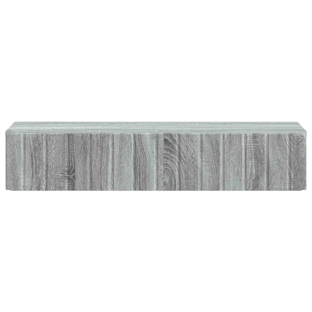 Tavolino da Parete Laterale Grigio Sonoma 87,5 x 34,5 x 17 cm 898331