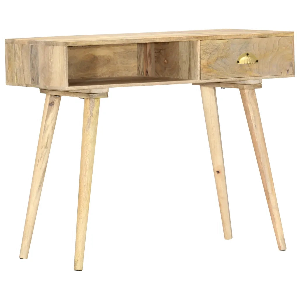 Tavolo Consolle 90x45x75 cm in Legno Massello di Mango