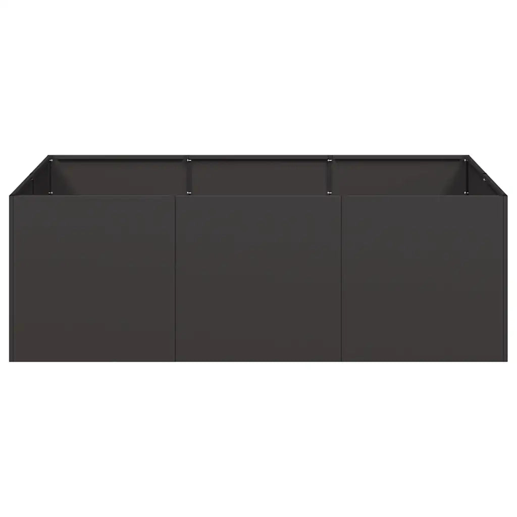 Fioriera Nera 120x80x40 cm in Acciaio 860745