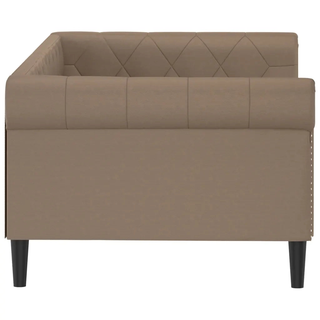 Letto da Giorno Cappuccino 90x200 cm in Similpelle 354229