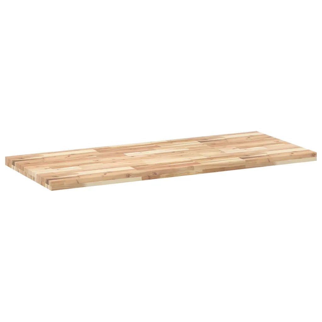 Piano Tavolo Rettangolare 140x60x4 cm Legno Massello di Acacia