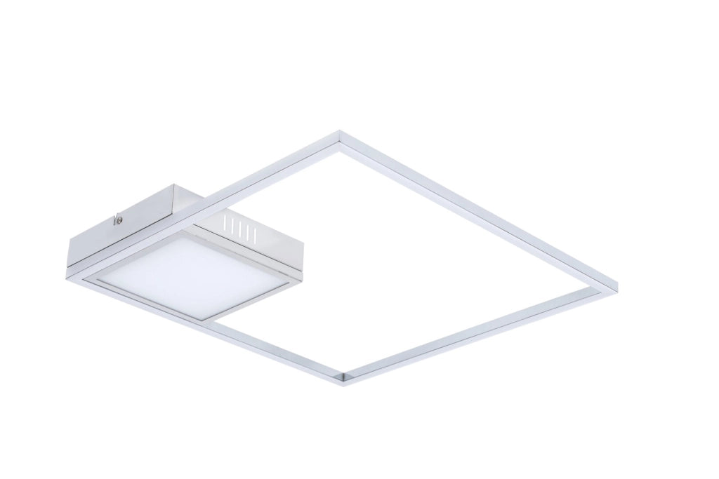 Plafoniera LED quadrata 40cm 30W cromo Rabalux Sirius