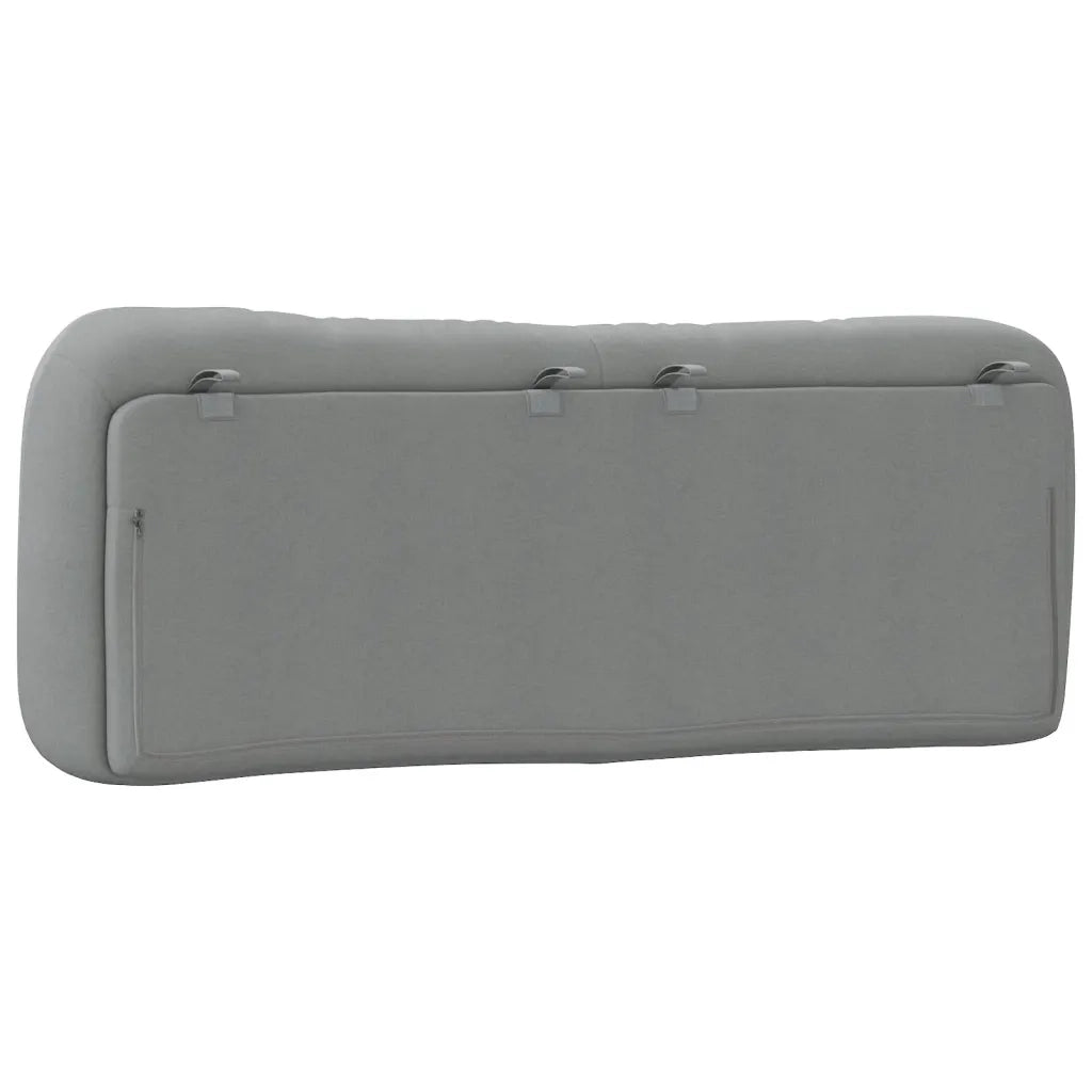 Cuscino Testiera Hvar Grigio Chiaro 140 cm in Tessuto CFW6067065