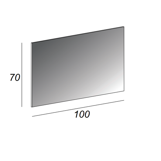 Specchio filo lucido Made in Italy 54349