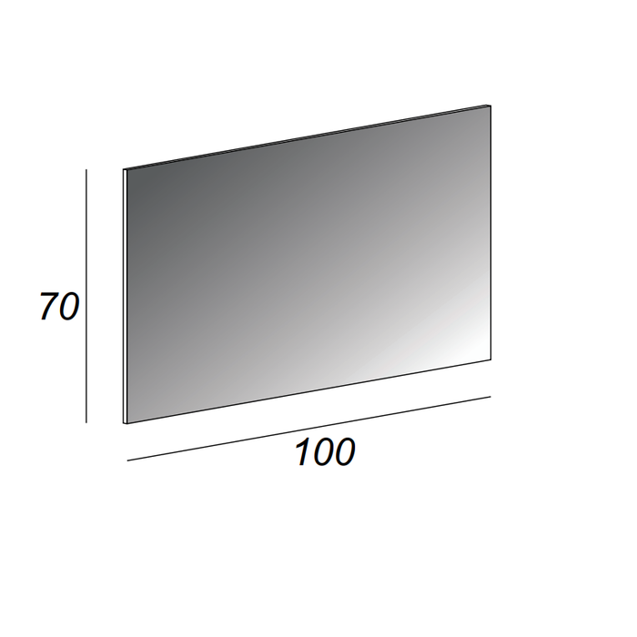 Specchio filo lucido Made in Italy 54349