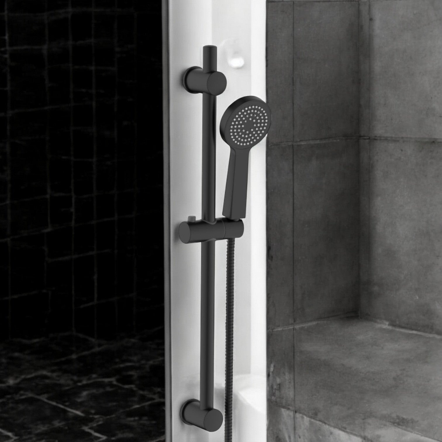 Saliscendi regolabile universare nero opaco