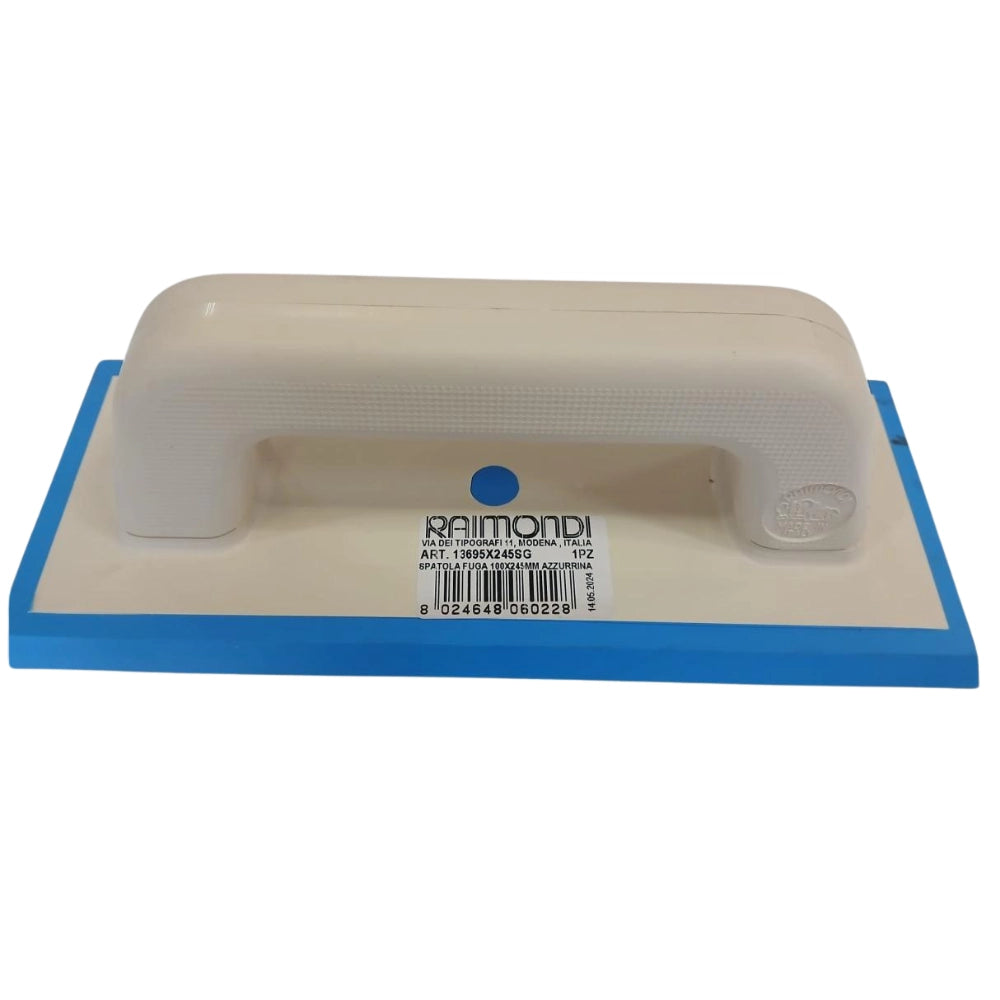 Spatola fuga doppio profilo gomma morbida azzurrina 100x245 mm