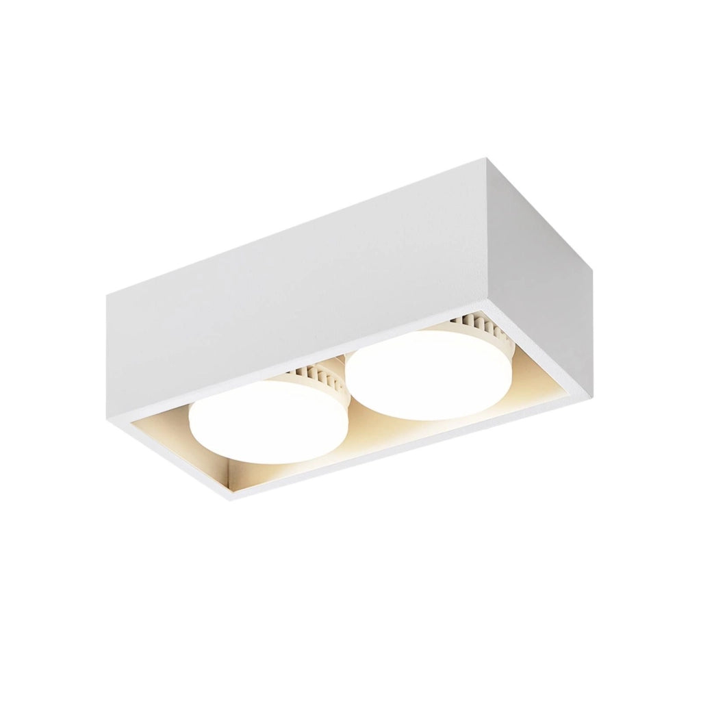 ZMH Faretto da soffitto LED 2 fiamme da incasso GX53 bianco
