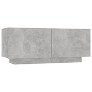 Comodino | Armadio da Notte | Mobiletto da notte Grigio Cemento 100x35x40 cm in Legno Multistrato