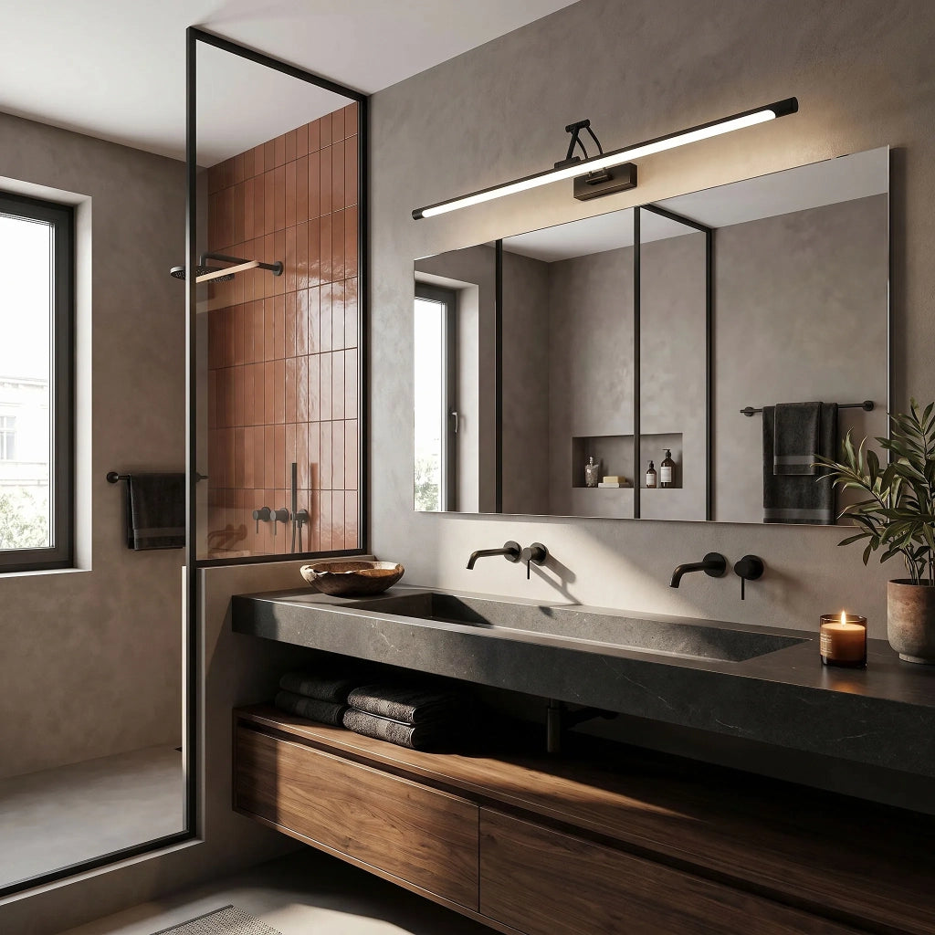 Applique Da Bagno Led Swe027-1w 80cm Black