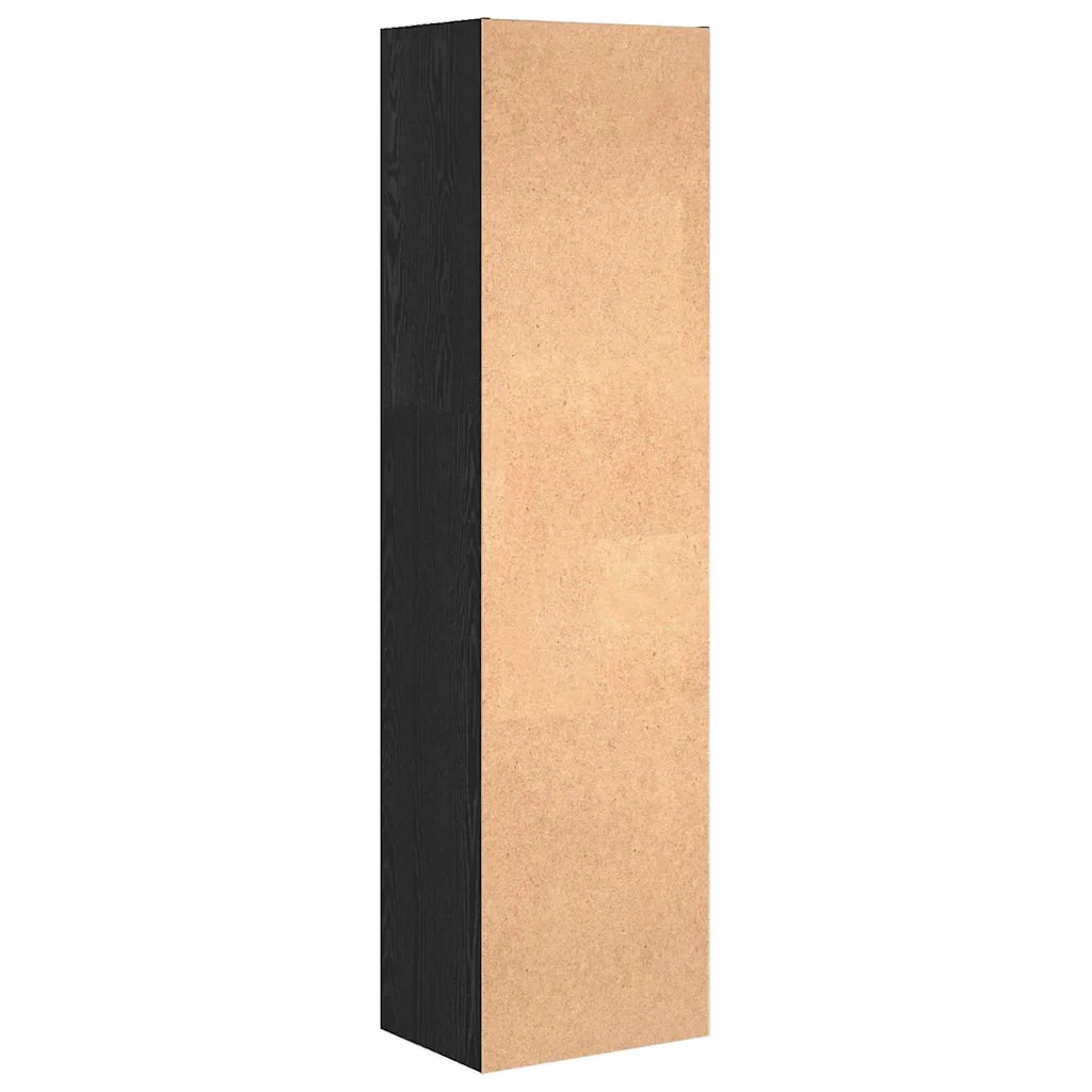 vidaXL Libreria Rovere nero 40 x 30 x 152 cm Legno multistrato