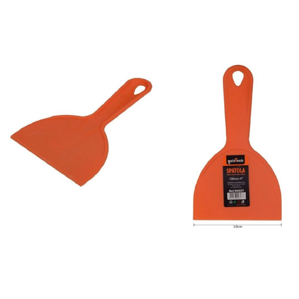 Trade Shop - Spatola Raschietto Plastica 4" 10 Cm Finiture Delicate Stucco Ferramenta 90697 -